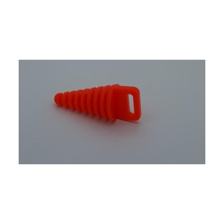 BOUCHON D'ECHAPPEMENT 2 TEMPS ORANGE DIAMETRE 15 A 30 MM