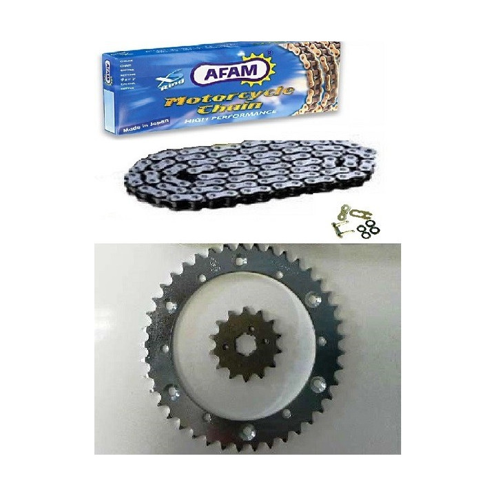 KIT CHAINE AFAM RENFORCE 200 BLASTER CHAINE 520 ACIER TYPE XLR2