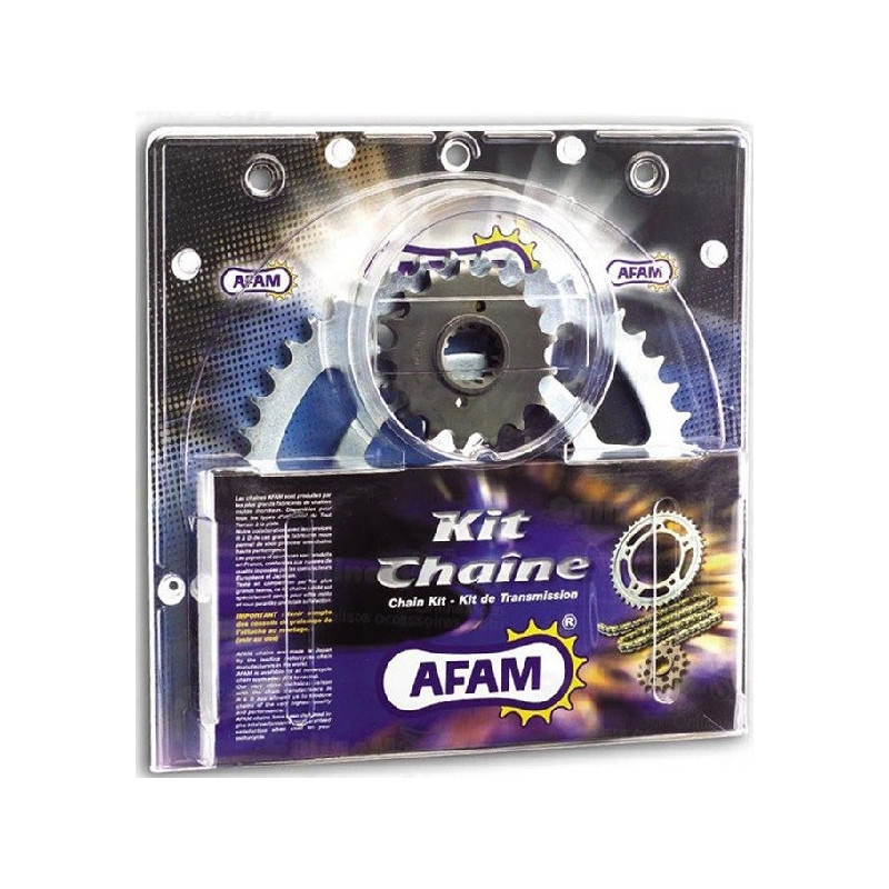 KIT CHAINE RENFORCE LTZ 400 03/08 AFAM CHAINE 520 ACIER TYPE XRR2