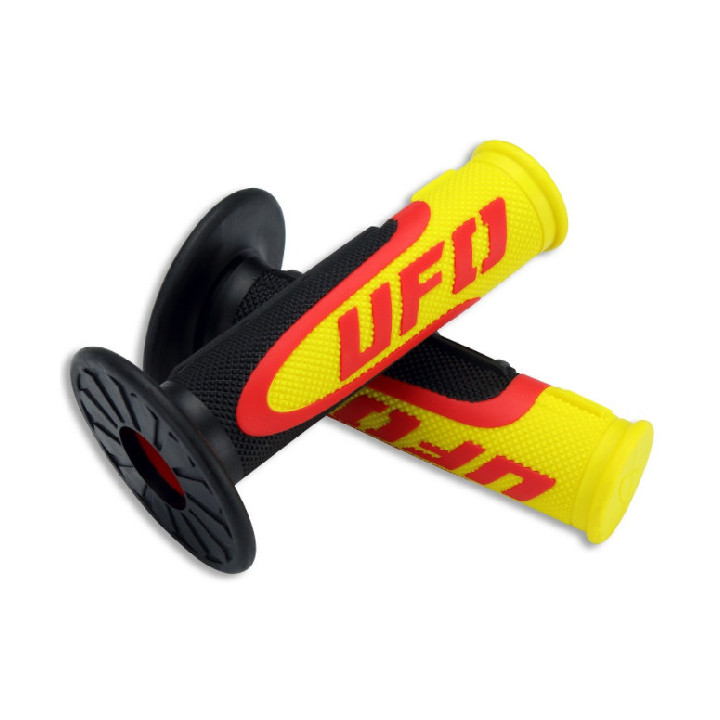 POIGNEES DOMINO POUR QUAD AVEC GACHETTE 