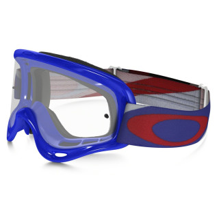 Masque OAKLEY XS O Frame Heritage Racer bleu écran transparent