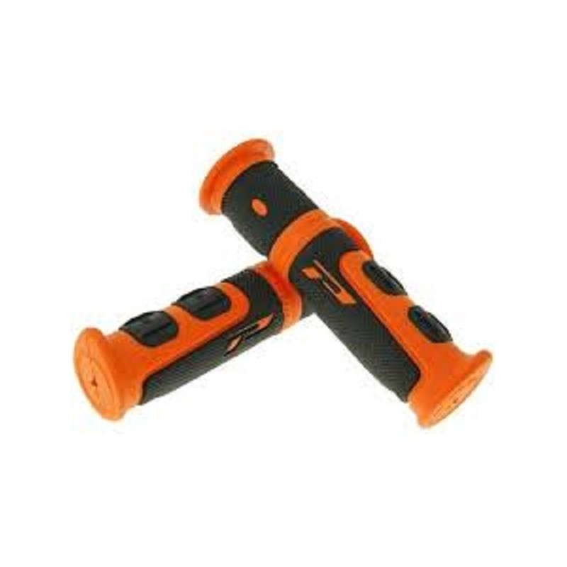 POIGNEES PROGRIP 964 EVO POUR QUAD AVEC GACHETTE 2X22mm ORANGE