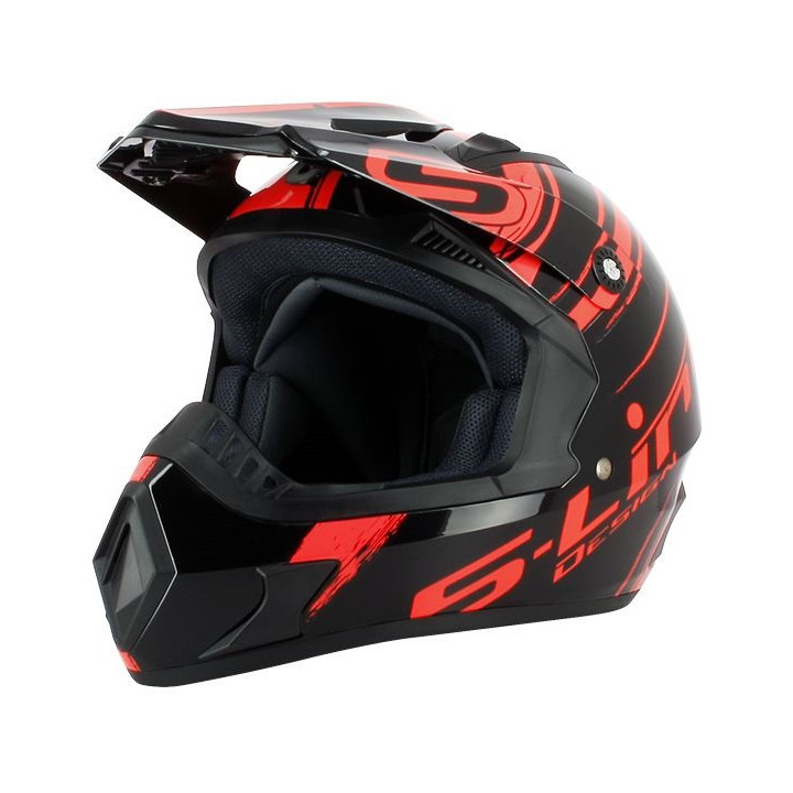 CASQUE CROSS S-LINE GRAPHIC S813N NOIR TAILLE L