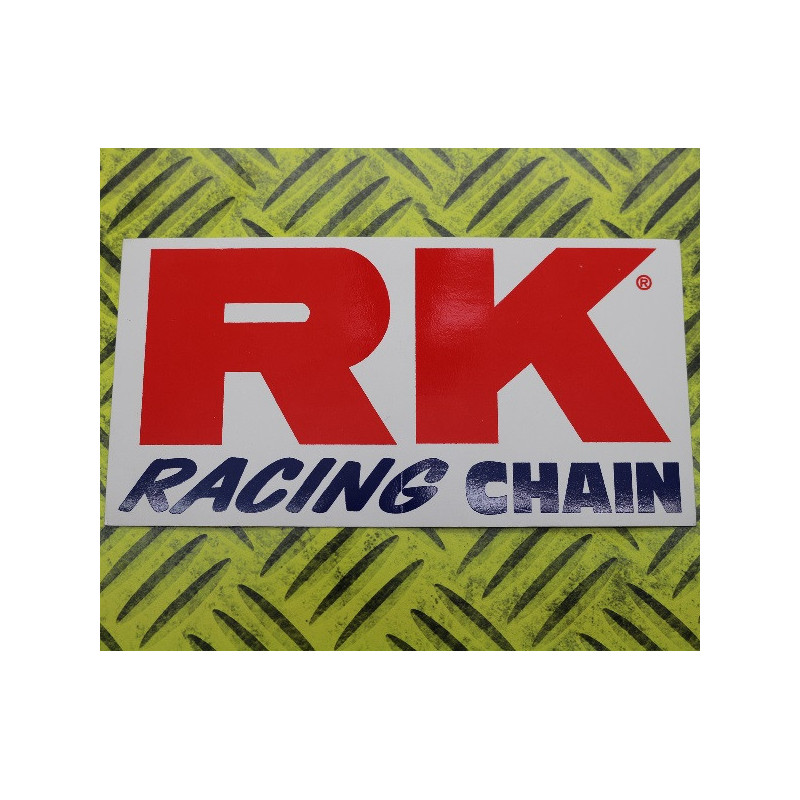 AUTOCOLLANT STICKERS RK RACING 13X7cm