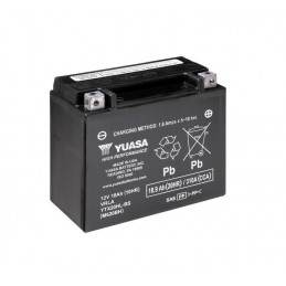 Batterie YUASA YTX20HL-BS sans entretien livrée avec pack acide