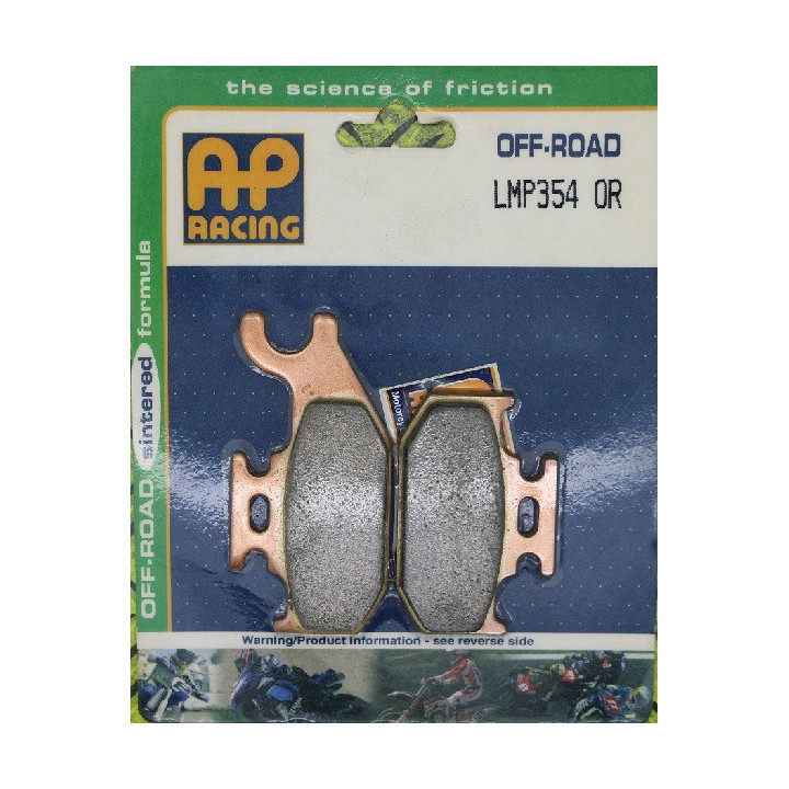 PLAQUETTES DE FREIN AVANT OUTLANDER 800 AP RACING 07/11 LMP354OR