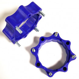 PAIRE D ELARGISSEURS PHD AVANT ROUGE DOUBLE PERCAGE 4X144 ET 4X156 +45mm