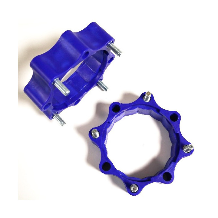 PAIRE D ELARGISSEURS PHD AVANT ROUGE DOUBLE PERCAGE 4X144 ET 4X156 +45mm