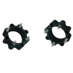 PAIRE D ELARGISSEURS PHD ARRIERE NOIR DOUBLE PERCAGE 4x110 ET 4x115 + 45mm