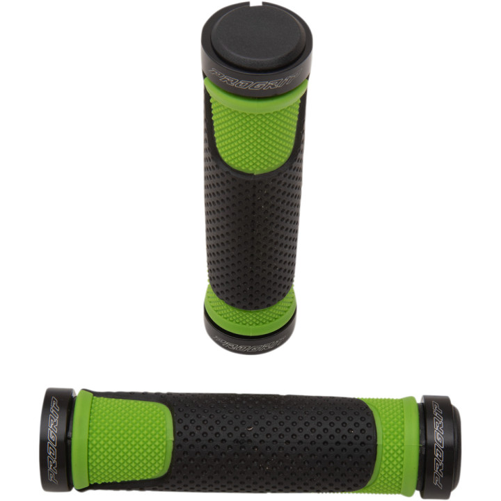 POIGNEES  PROGRIP 997 LOCK-ON POUR QUAD AVEC GACHETTE 2X22mm ORANGE