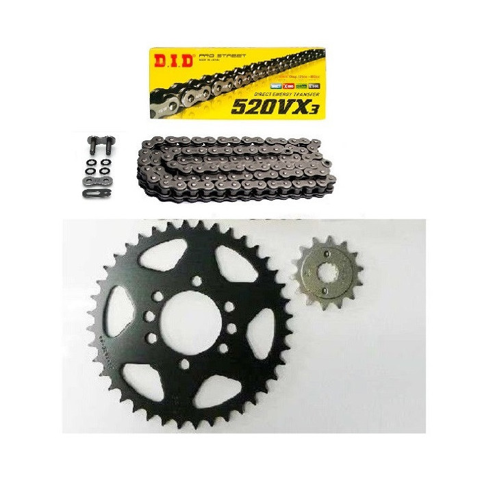 KIT CHAINE DID SUPERSPROX X-RING RENFORCE LTZ 400 2002-2008