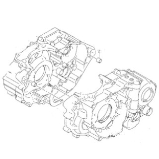 CARTER BLOCK MOTEUR LTR 450 06/08 D'ORIGINE