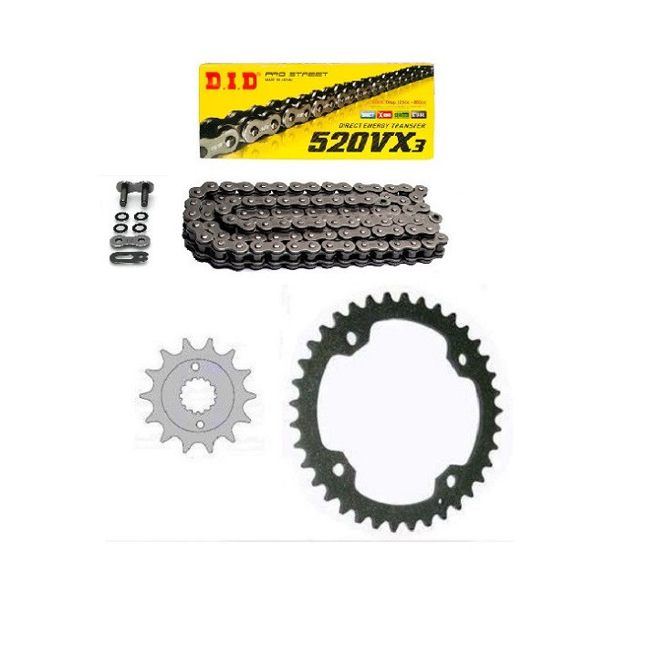 KIT CHAINE DID SUPERSPROX X-RING RENFORCE YAMAHA 250 RAPTOR 08-13