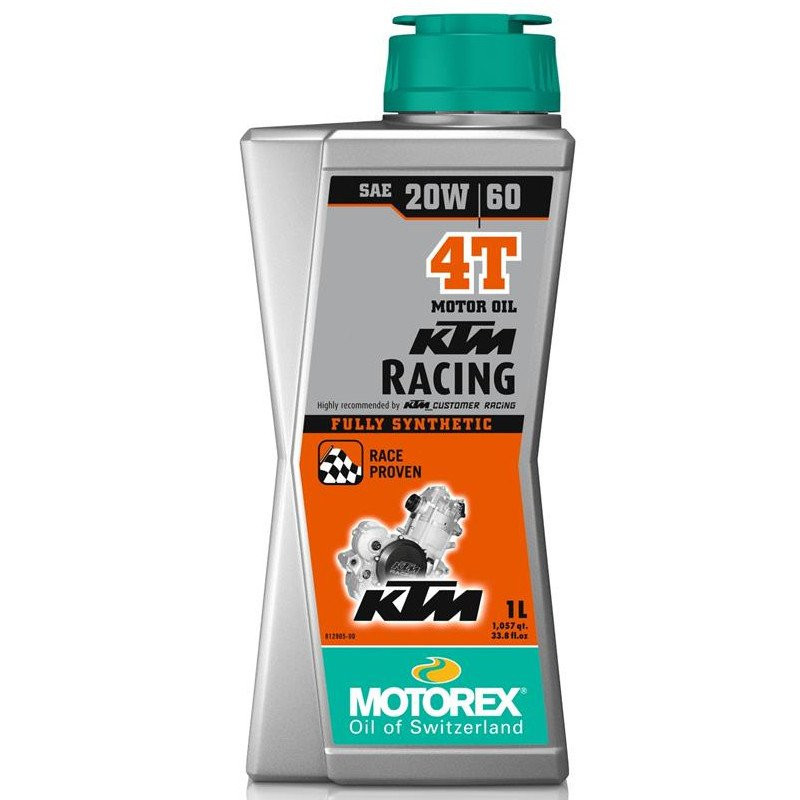 HUILE MOTOREX : KTM Racing 4T 20W60 synthetique 1L