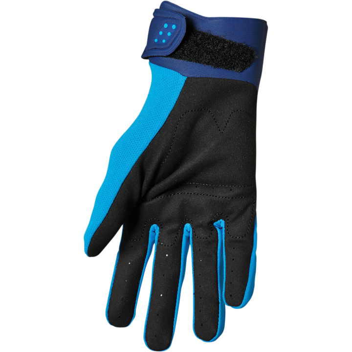 Gants cross THOR Spectrum bleu | MX-Quad