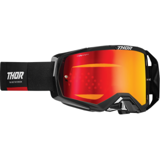 Masque lunettes Thor Activate noir rouge adulte 2022 | MX-Quad
