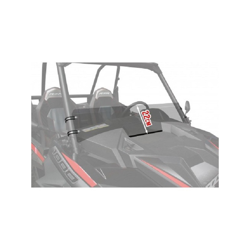 Demi pare brise polycarbonate 15cm xrw ssv polaris rzr 1000 xp 2019