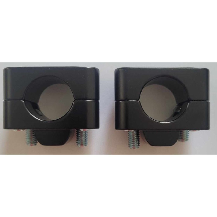 PONTETS REHAUSSES ALU NOIR DE 22mm A 28,6mm+10mm