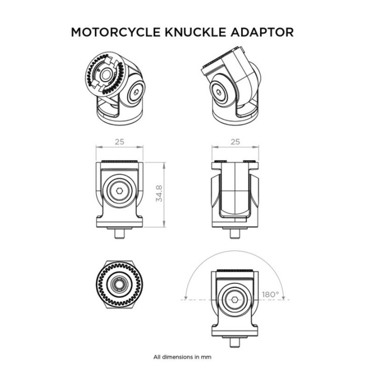 Adaptateur d'articulation Quad Lock | MX-Quad