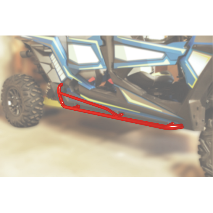 NERF BARS MOOSE ACIER ROUGE SSV RZR 900 2015-18 1000 2015-19 ET TURBO 2016-19 4 PLACES