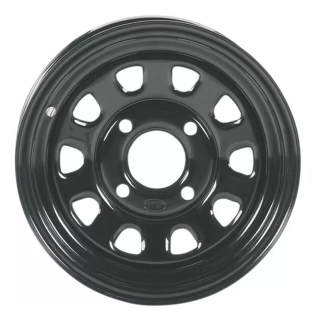 JANTE AVANT OU ARRIERE ACIER NOIRE 12X7 ITP POLARIS 4X156 DEPORT 4+3