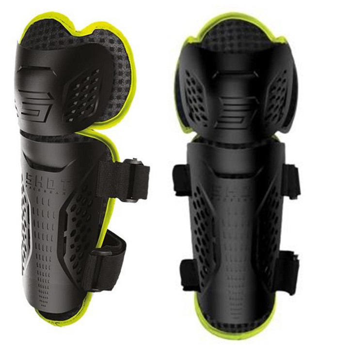 GENOUILLERES DE PROTECTION CROSS SHOT OPTIMAL 2.0 NOIR  JAUNE