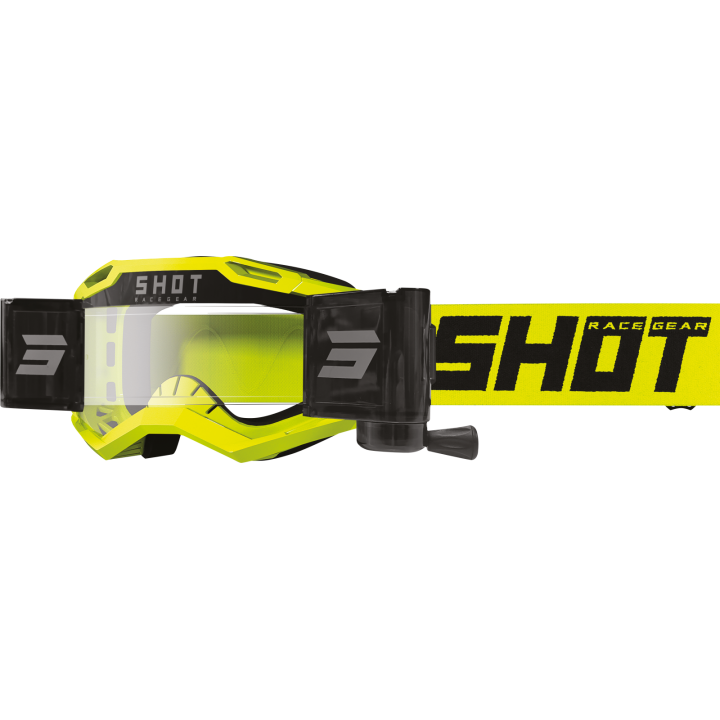 LUNETTES MASQUE SHOT IRIS 2.0 ROLL-OFF SOLID NEON YELLOW GLOSSY