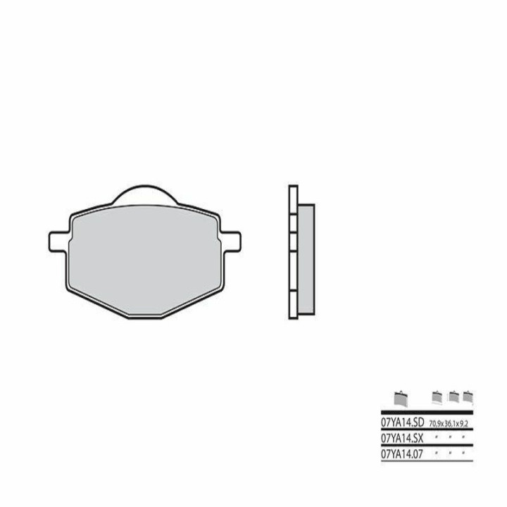 Plaquettes frein avant Brembo Yamaha 350 Banshee Warrior | MX-Quad