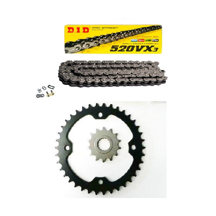 KIT CHAINE JT DID VX3 RENFORCE YAMAHA 700 RAPTOR