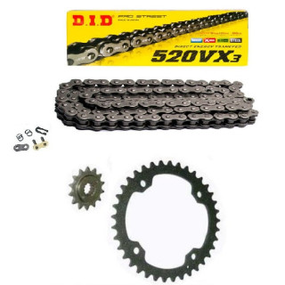 KIT CHAINE JT DID VX3 RENFORCE YAMAHA 250 RAPTOR