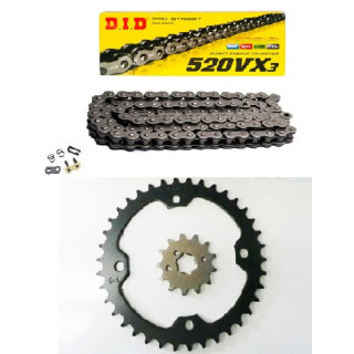 KIT CHAINE JT DID VX3 RENFORCE KAWASAKI KFX 450 R