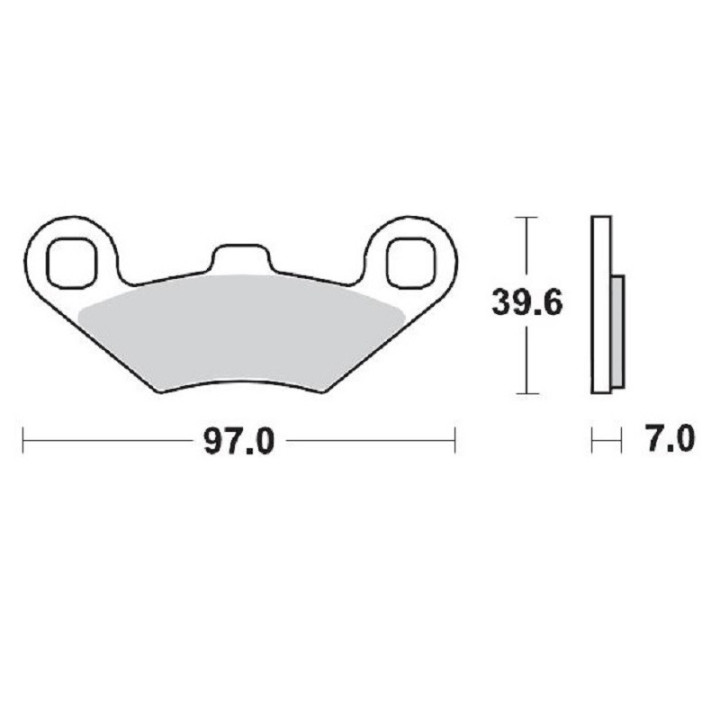 PLAQUETTES DE FREIN AVANT MOTO MASTER POLARIS TRAIL BOSS 330