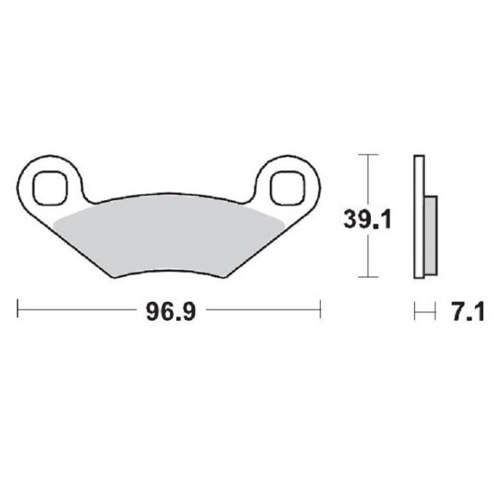 PLAQUETTES DE FREIN AVANT MOTO MASTER POLARIS SPORTSMAN 500 HO, EFI