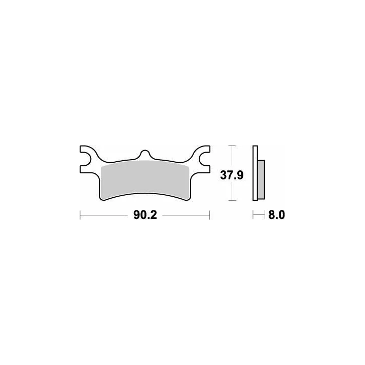 PLAQUETTES DE FREIN MOTO MASTER ARRIERE POLARIS SPORTSMAN 450 HO