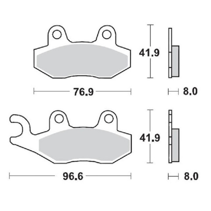 PLAQUETTES DE FREIN MOTO MASTER SUZUKI LTR 450 AVANT GAUCHE