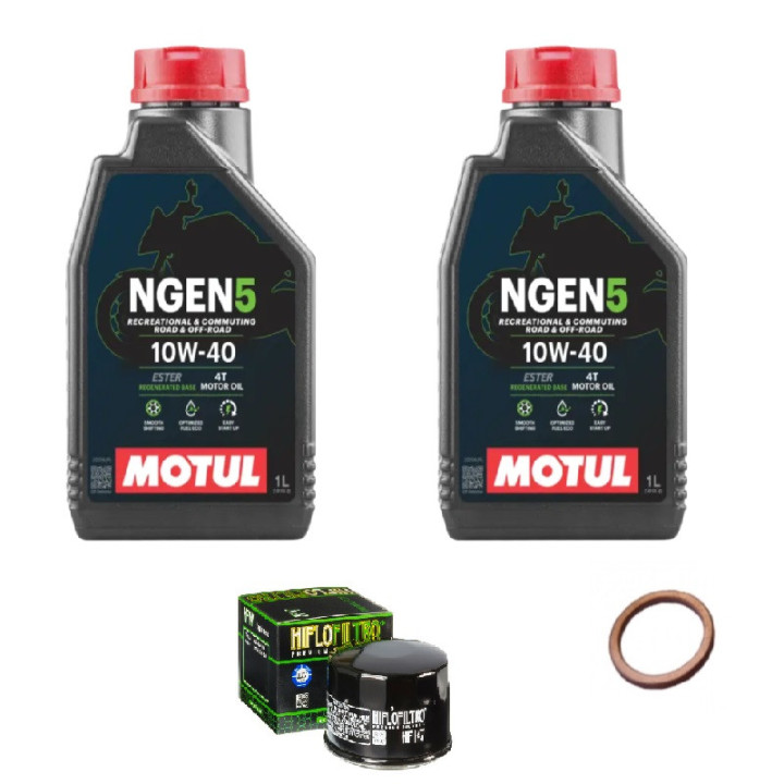 Kit vidange complet YAMAHA 660 RAPTOR MOTUL 10w40 Semi-synthèse NGEN 5