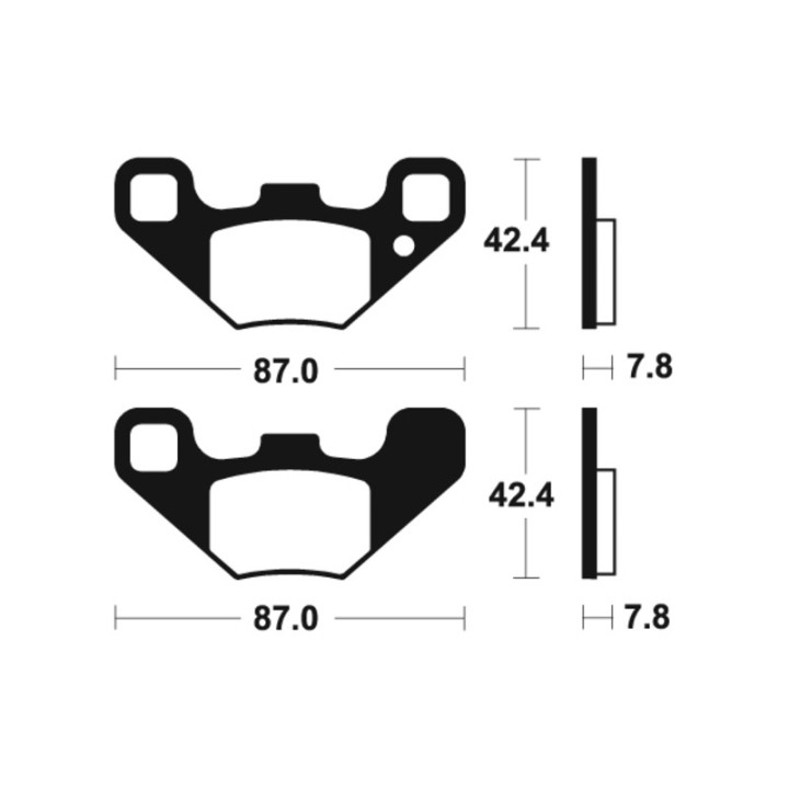 Plaquettes de frein AVANT TECNIUM métal fritté MO405 POLARIS RZR 170 PHOENIX 200