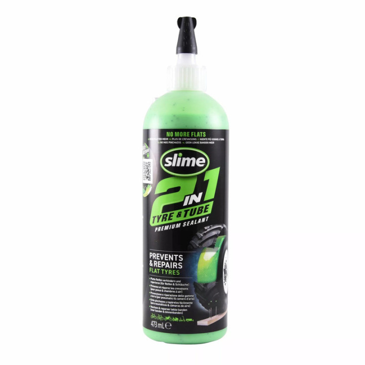 ANTI-CREVAISON SLIME 2 EN 1 PNEU OU CHAMBRE A AIR 473ml