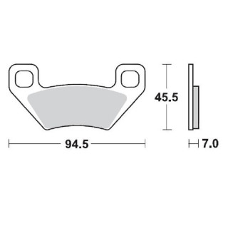 PLAQUETTES DE FREIN AVANT ET ARRIERE MOTO MASTER KYMCO MAXXER 450 2010-2014