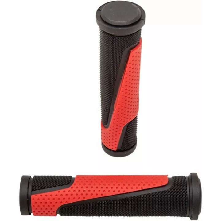 POIGNEES PROGRIP 807 DOUBLE INTENSITE ROUGES NOIRES ( GACHETTE )