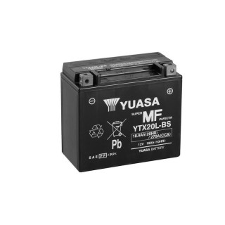 BATTERIE YUASA YTX20L-BS SANS ENTRETIEN+PACK ACIDE CAN AM 400 OUTLANDER 2003-2015