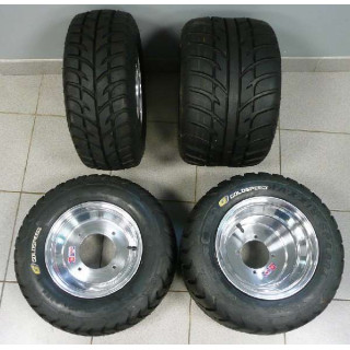 PACK SUPERQUADEUR MAXXIS SPEARZ 225x40x10 et 165x70x10 QUAD YAMAHA RAPTOR 250 350 450 660 700 YFZ YFZR BANSHEE WARRIOR