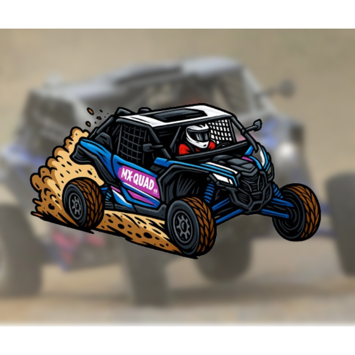 Autocollant Stickers SSV Can Am X3 17x10 cm | MX-Quad