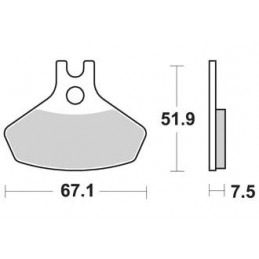 PLAQUETTES DE FREIN AVANT DS 450 AP RACING 08/12 LMP507OR PLAQUETTES DE FREIN AVANT DS 450 AP RACING 08/12 LMP507OR