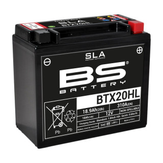 Batterie BS SLA sans entretien activé usine haute performance  BTX20HL SSV CAN AM MAVERICK X3 900 TURBO XDS XMR XRS