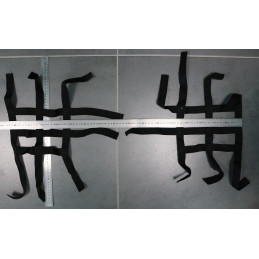 FILETS NERF BARS NOIR 48x82cm