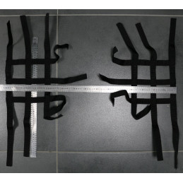 FILETS NERF BARS NOIR 65x75cm