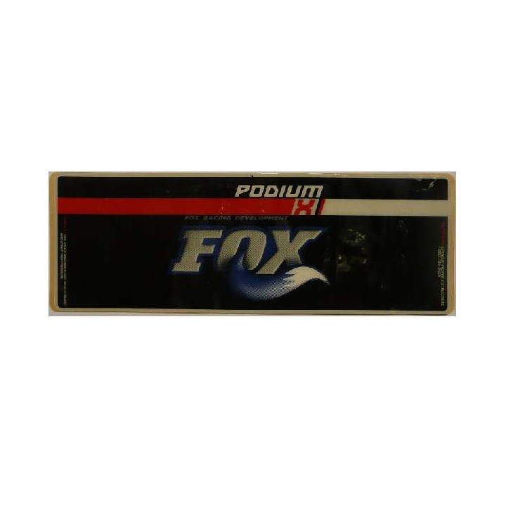 Sticker amortisseurs arrière Fox bonbonne azote | MX-Quad