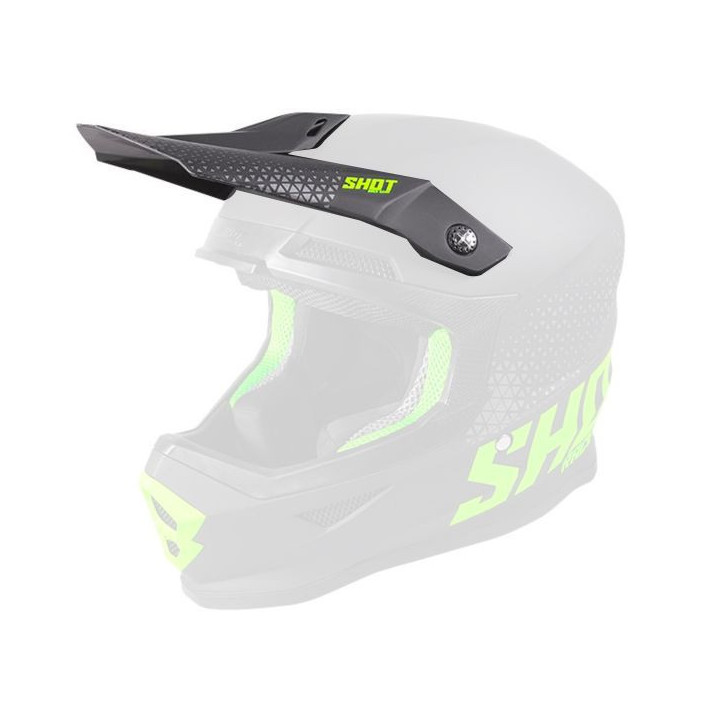 SHOT VISIERE FURIOUS RAW BLACK NEON GREEN MATT