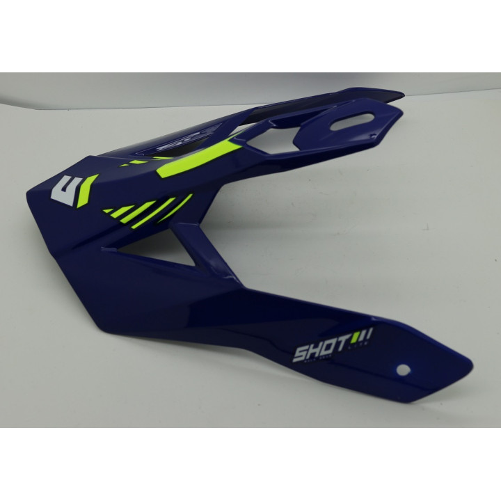Visière Peak Lite Fury bleu jaune | MX-Quad